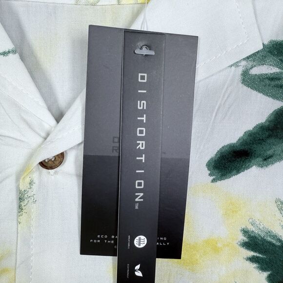 Hawaiian Shirt Mens XL White Aloha Button Short Sleeve Modern Print - Picture 3 of 13